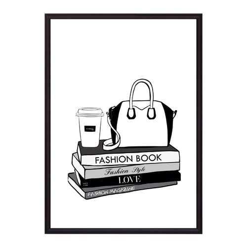 Постер в рамке Fashion book 21х30 см в Аквафор