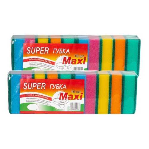 Verona SUPER MAXI, губка для посуды, 20 шт в Аквафор